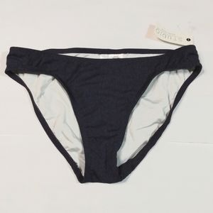 Anne Cole Bikini Cut Swim Bottoms Denim Blue S NWT